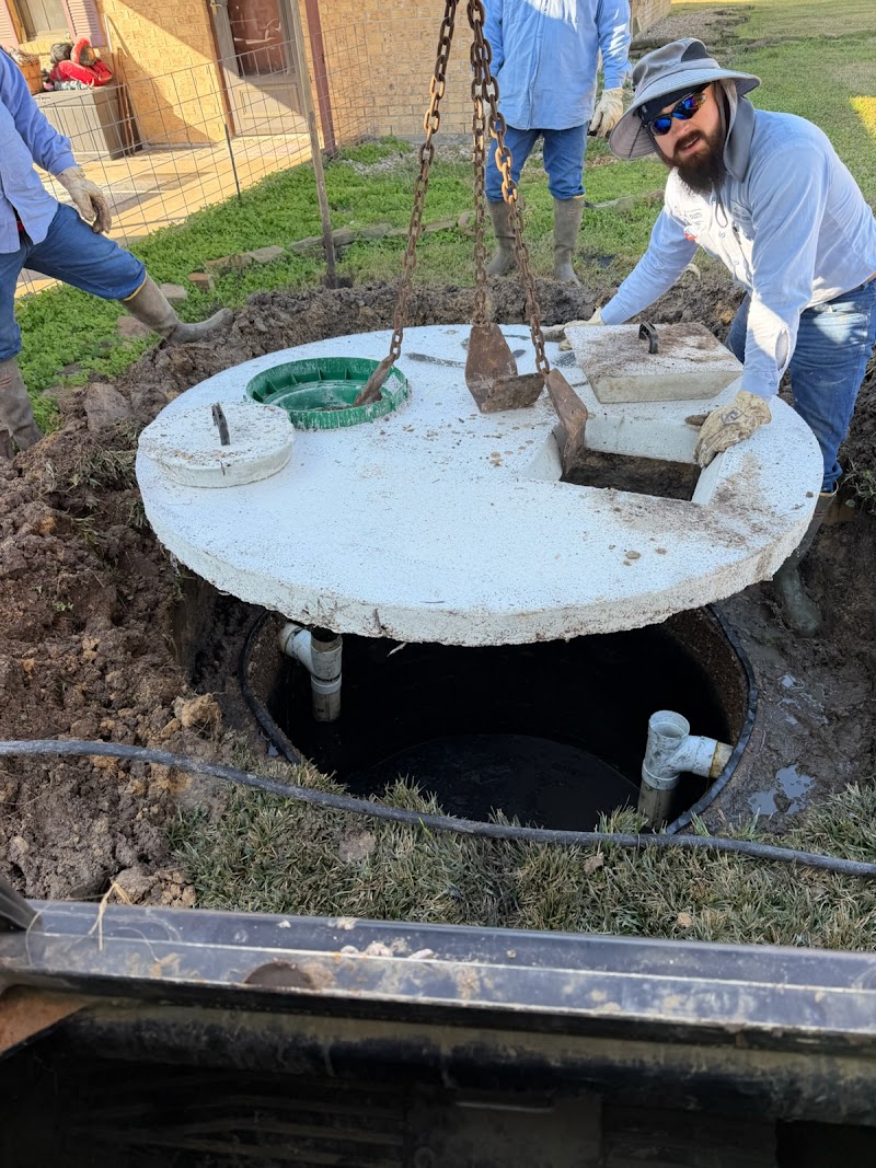 Brighteyes Septic service truck at work